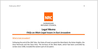 The norwegian refugee council is an independent. Nrc In Palestine Nrc