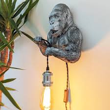 Gorilla Wall Light Unique Home Decor