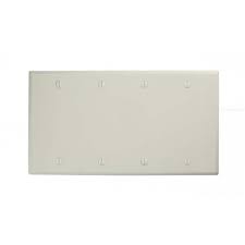 Leviton White 4 Gang Blank Plate Wall