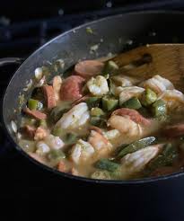 shrimp andouille sausage and okra