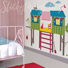 Girls Tree House Wall Stickers