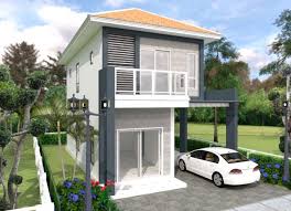 Architects know that there is a real purpose to the l shaped home, beyond aesthetics, and more. Two Story House Plan With Two Bedrooms And Three Bathrooms