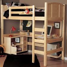 The actual desk surface flips over to reveal the mattress but the rest of when there's a loft bed on the top and a desk underneath it, the structure becomes stable and really practical. 25 Bunk Beds With Desks Made Me Rethink Bunk Bed Design Home Stratosphere