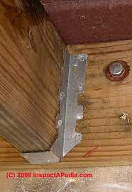 They are bolted to the top of the foundation. Choosing Structural Bolts Through Bolts Vs Lag Bolts Deck Structural Connector Brackets Plates