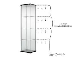 Glass Cabinet Lighting Hemnes Glass Door Cabinet Light