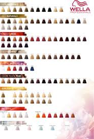 Wella Professionals Color Touch Color Chart 2017 Wella