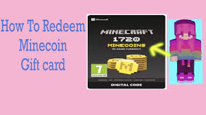 how to redeem minecoins gift card how