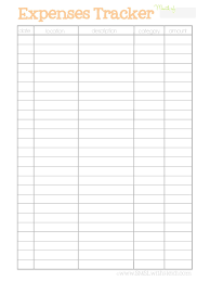 Free Printable Monthly Expense Sheet Income Expense Expenses