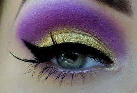 purple and gold eyeshadow