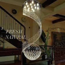 Modern Crystal Chandelier Pendant Lighting Hanging Ceiling Lamps Fixtures With Led Source Clear K9 Crystal Lighting Pop