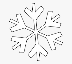 snowflake clipart free black and white