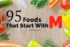 What is a healthy food that starts with M?
