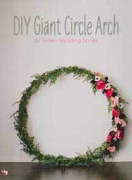 Decorate your wedding with flower walls. Diy Giant Circle Arch Diy Wedding Wreath Circle Arch Circle Wedding Arch
