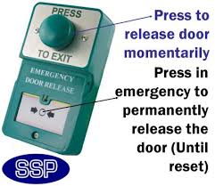 Exit On And Emergency Door Release