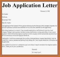 Job Application Letter thevictorianparlor co
