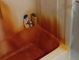 Orange Stains In Shower Surrounds