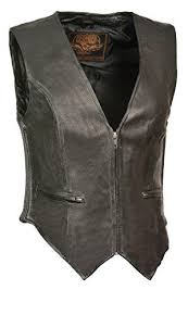 Milwaukee Leather Womens Classic Four Snap Vest Black 3x
