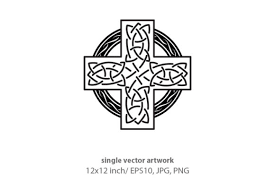 It appeared back in ireland and britain in the early middle. Celtic Cross Graphic By Biljanacvetanovic Creative Fabrica