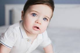 portrait of adorable baby boy