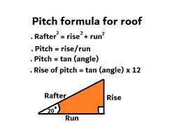 how to calculate the roof pitch pitch