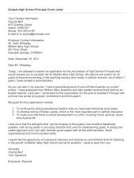 Elementary Principal Cover Letter Example Awesome How To