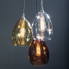 Coloured Glass Cer Pendant Light