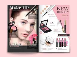 cosmetic magazine template trendy