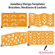 jewellery design template drawing
