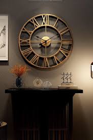 Roman Numerals Metal Fusion Wall Clock