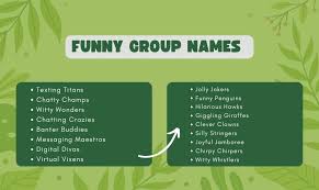 unique funny group name 2023 group linke