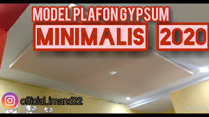 40 model lampu plafon rumah minimalis modern living room. Model Plafon Gypsum Minimalis Terbaru 2020 Youtube