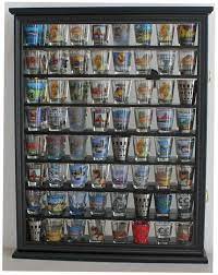 72 Shot Glass Display Case Cabinet Wall