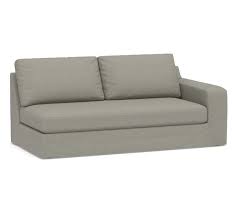Square Arm Slipcovered Right Arm Sofa