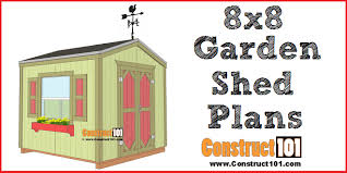 garden shed plans 8x8 step by step