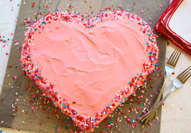 Image result for picutre of a pink cake in a 9 x 13 pan