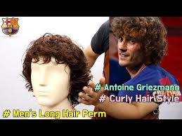 Here is the antoine griezmann longer haircut and hairstyle he currently has. Football Player Griezmann Curly Hairstyle Made With Male Long Hair Perm Color Youtube