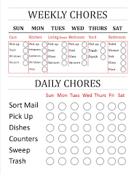Made Myself A Weekly Daily Chores Check List I Can Share With