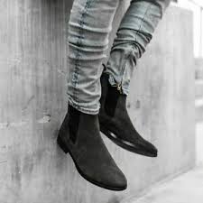 Our men's boots include our essential suede chelsea boots, casual sneaker boots and modern leather boots. Handmade Men Charcoal Color Suede Chelsea Boots Men Suede Ankle High Boots Ebay