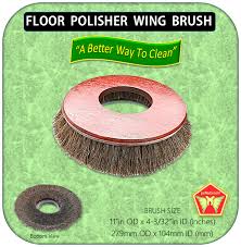 floor polisher wing brush for victor