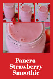 panera strawberry smoothie recipe