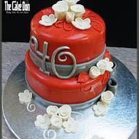 My hobby began in may 2009.i created my first cake for my grandsons first birthday after much frustration of trying to find a quality birthday cake in the shops. The 40th Wedding Anniversary Cake Cake By Thecakedon Cakesdecor