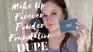 make up forever powder foundation dupe