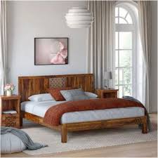 Mira Solid Wood Bed King Size