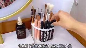 cosmetic brush holder air dry stand