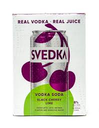 svedka black cherry lime vodka soda