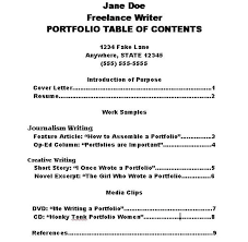How To Make A Portfolio Table Of Contents Ehow