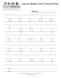lowercase alphabet letters tracing