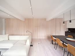 this wood batten wall provides a hiding