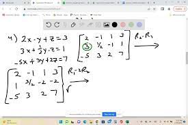 Use Augmented Matrices And Row Echelon