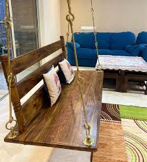 Polished Wooden Swing Jhula For